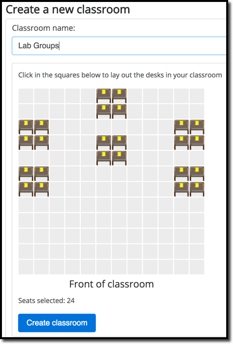 Seating Chart Creator Classroom