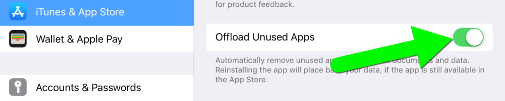 Offload unused apps ipad information