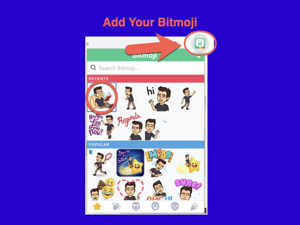 Select Your Bitmoji